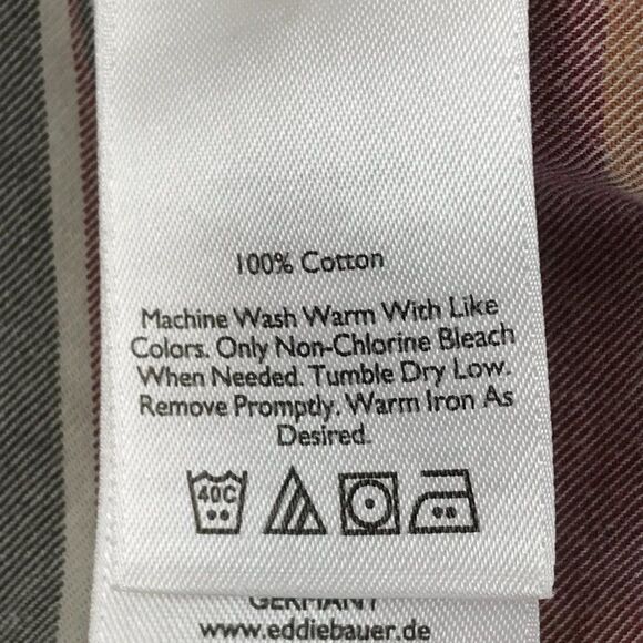 Eddie Bauer Shirt Men's Medium Classic Fit Button Down Long Sleeve Cotton Casual - Picture 8 of 8